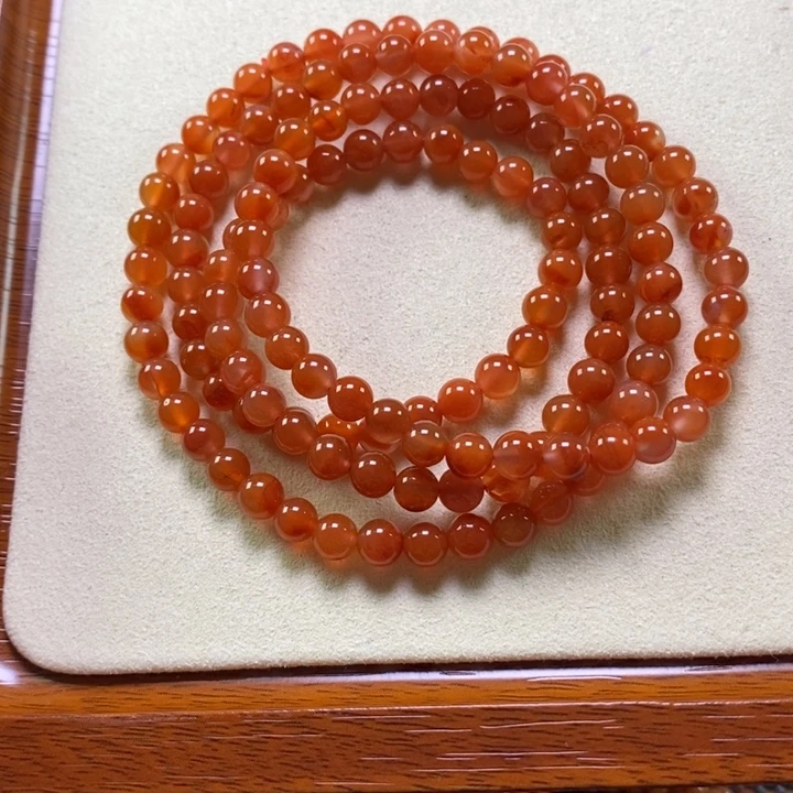 南红玛瑙未镶嵌手链5.6mm