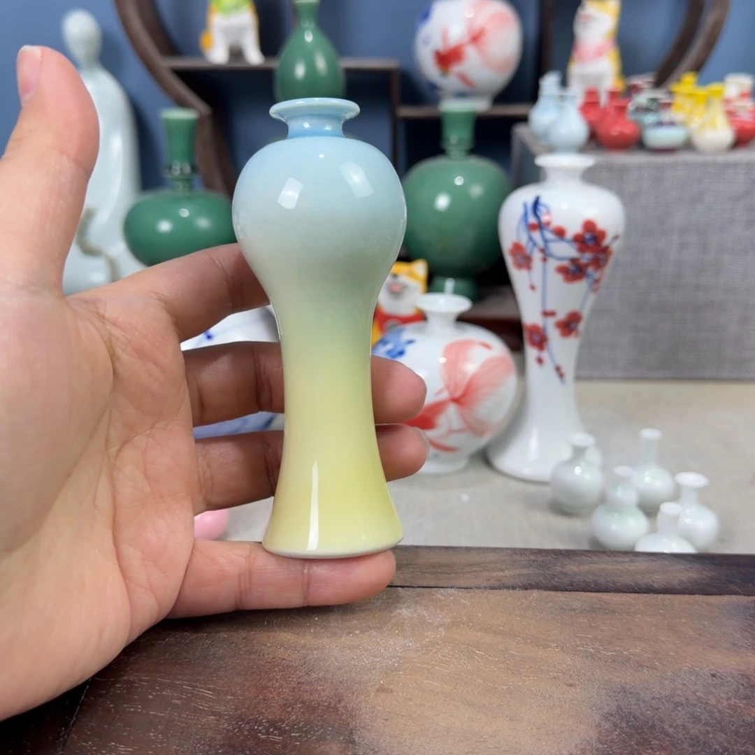 陶瓷手工小花器摆件