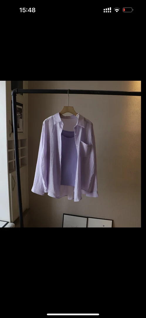 清 5036 棉麻衬衣套装2件套衬衣+内搭