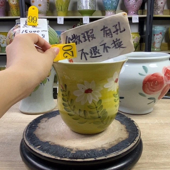 景德镇高温陶瓷花盆