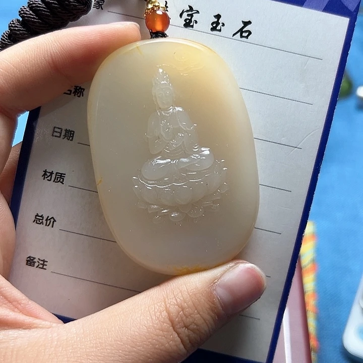 和田玉挂件未镶嵌小*翁