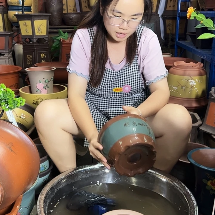 宜兴紫砂花盆花盆433