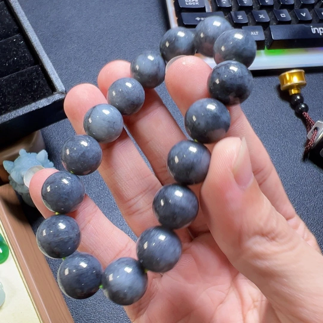 翡翠未镶嵌手串翡翠乌鸡手串