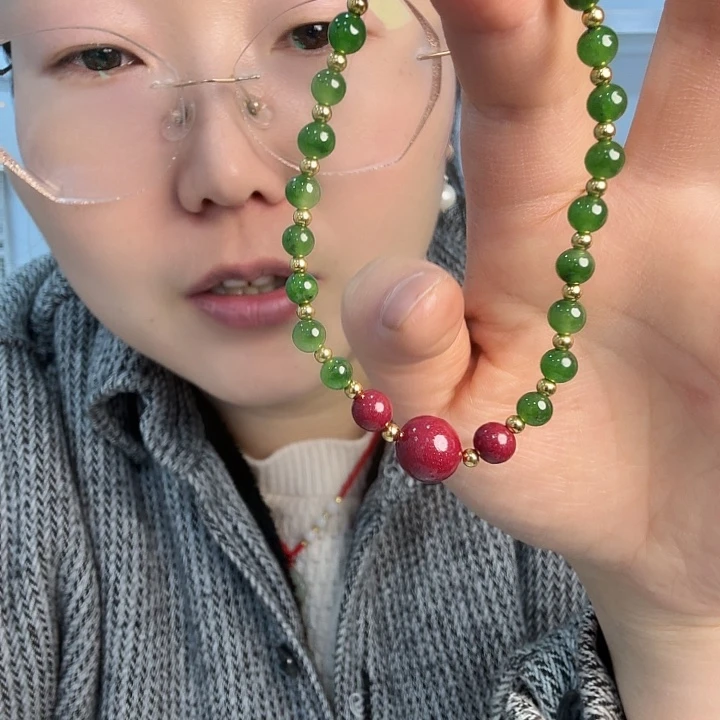 和田玉（碧玉）未镶嵌手链