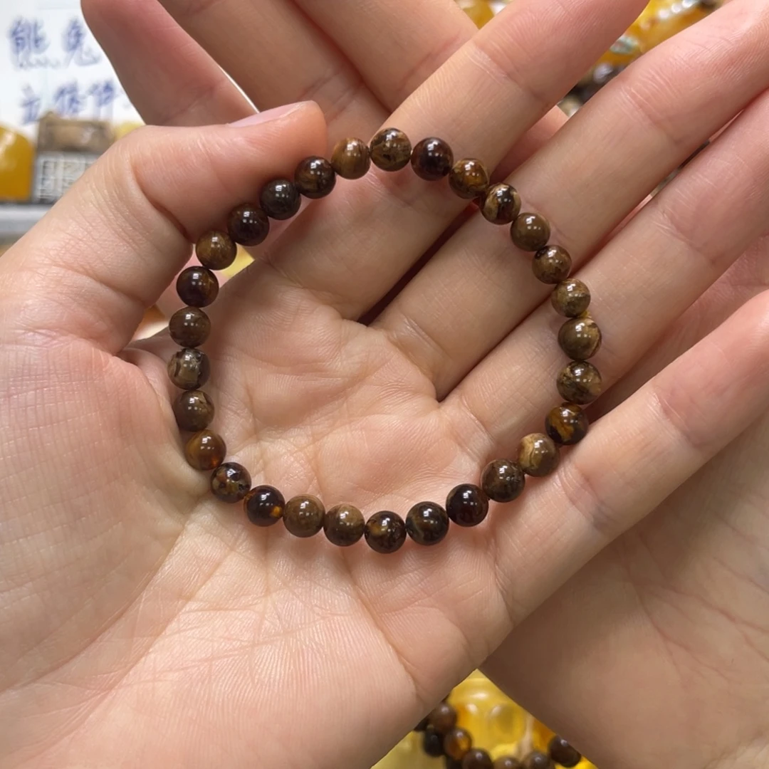 琥珀未镶嵌裸石天然琥珀5+mm