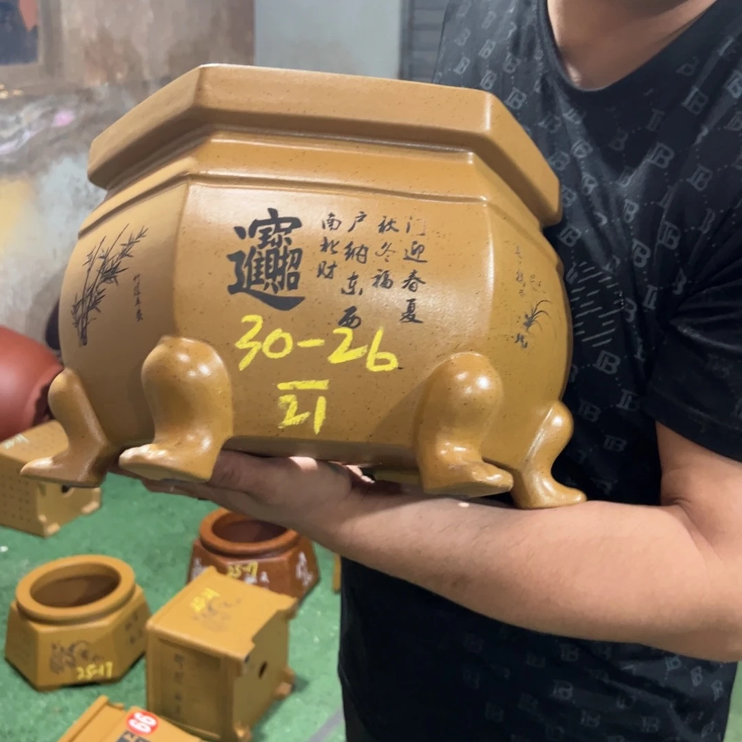 紫砂花盆紫砂花盆