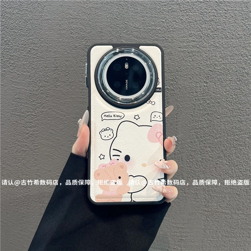 电镀镜框皮纹鼓包适用苹果17/iPhone/华为pura80手机保护壳防摔潮