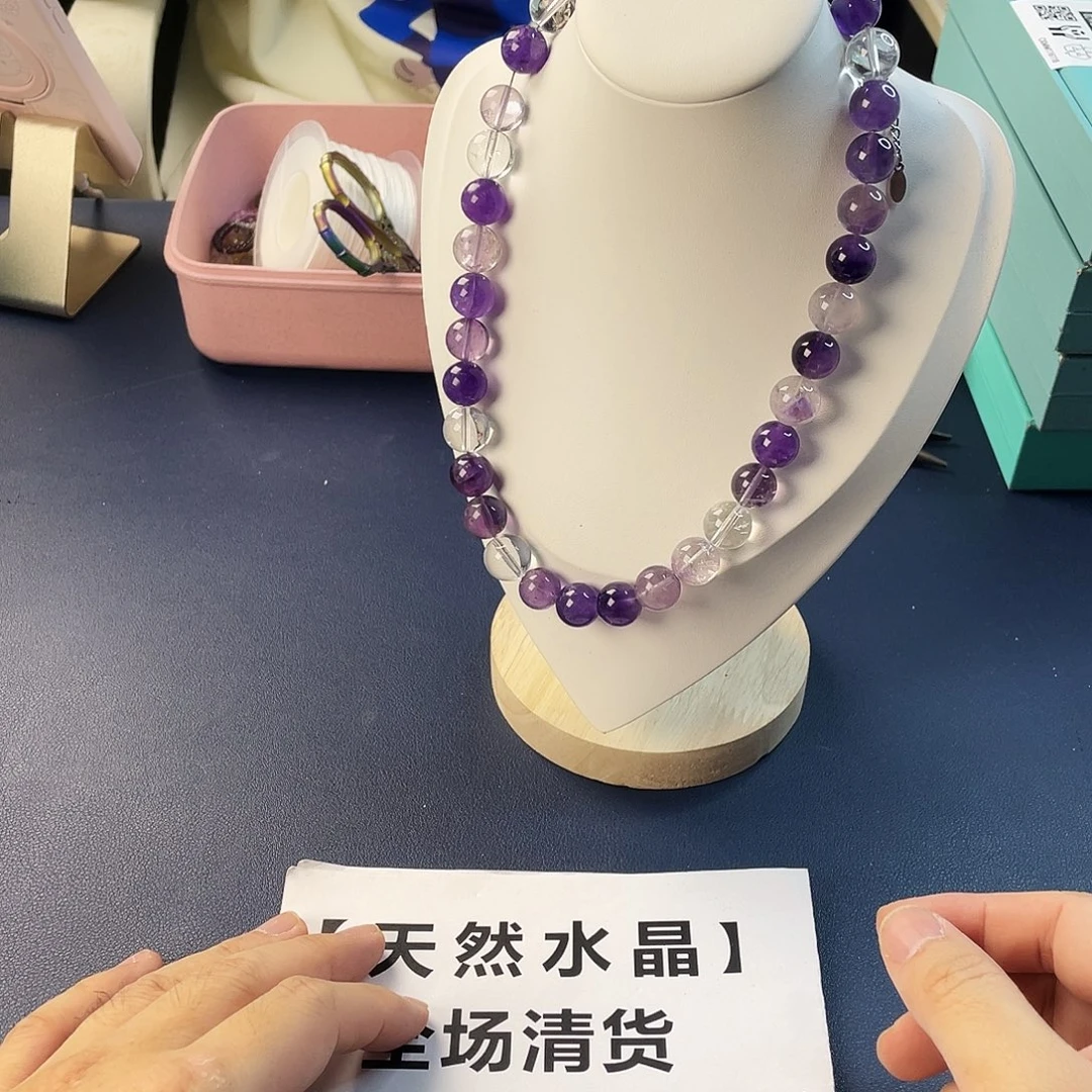 水晶手链银S925镶嵌
