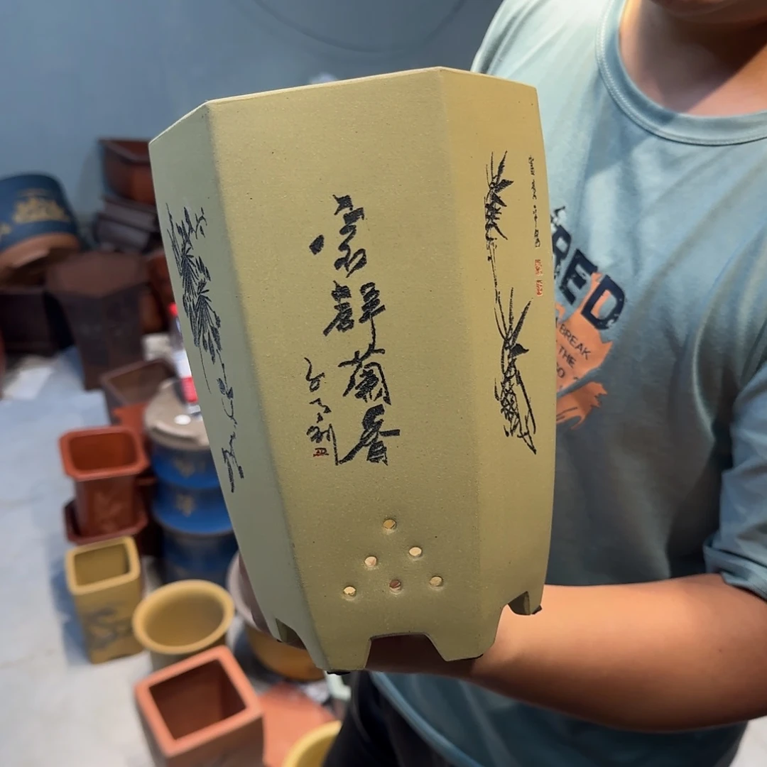 紫砂花盆口径15.20口径