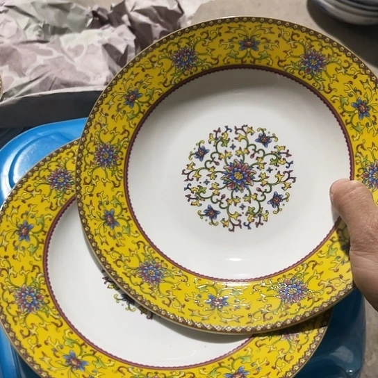 盘8寸深盘两个陶瓷陶瓷