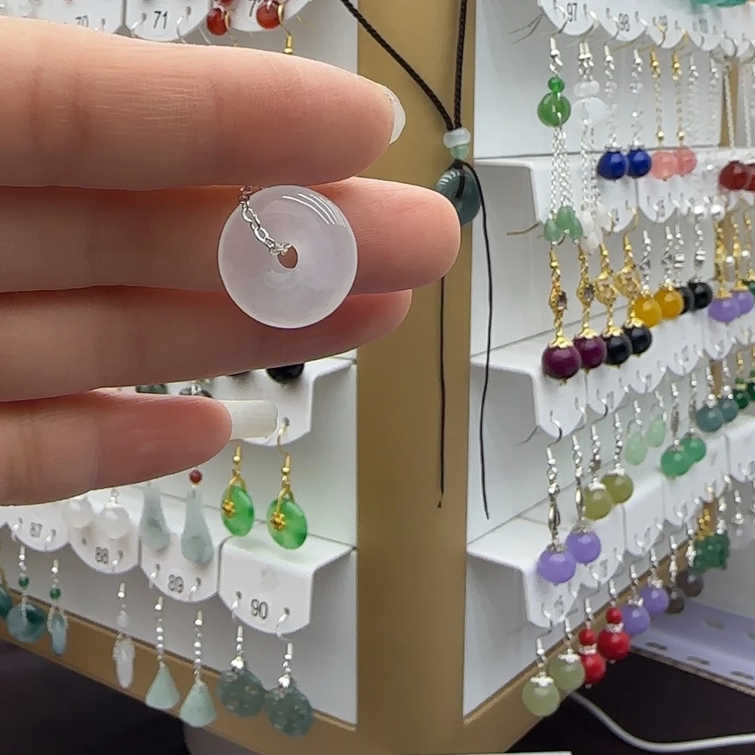 玛瑙/玉髓未镶嵌耳坠