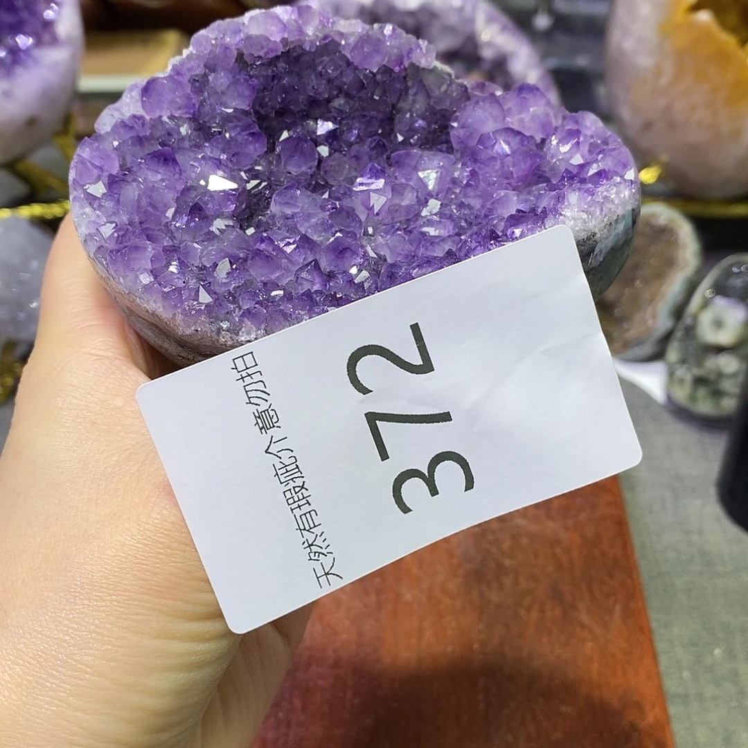 紫晶珠宝半成品未镶嵌