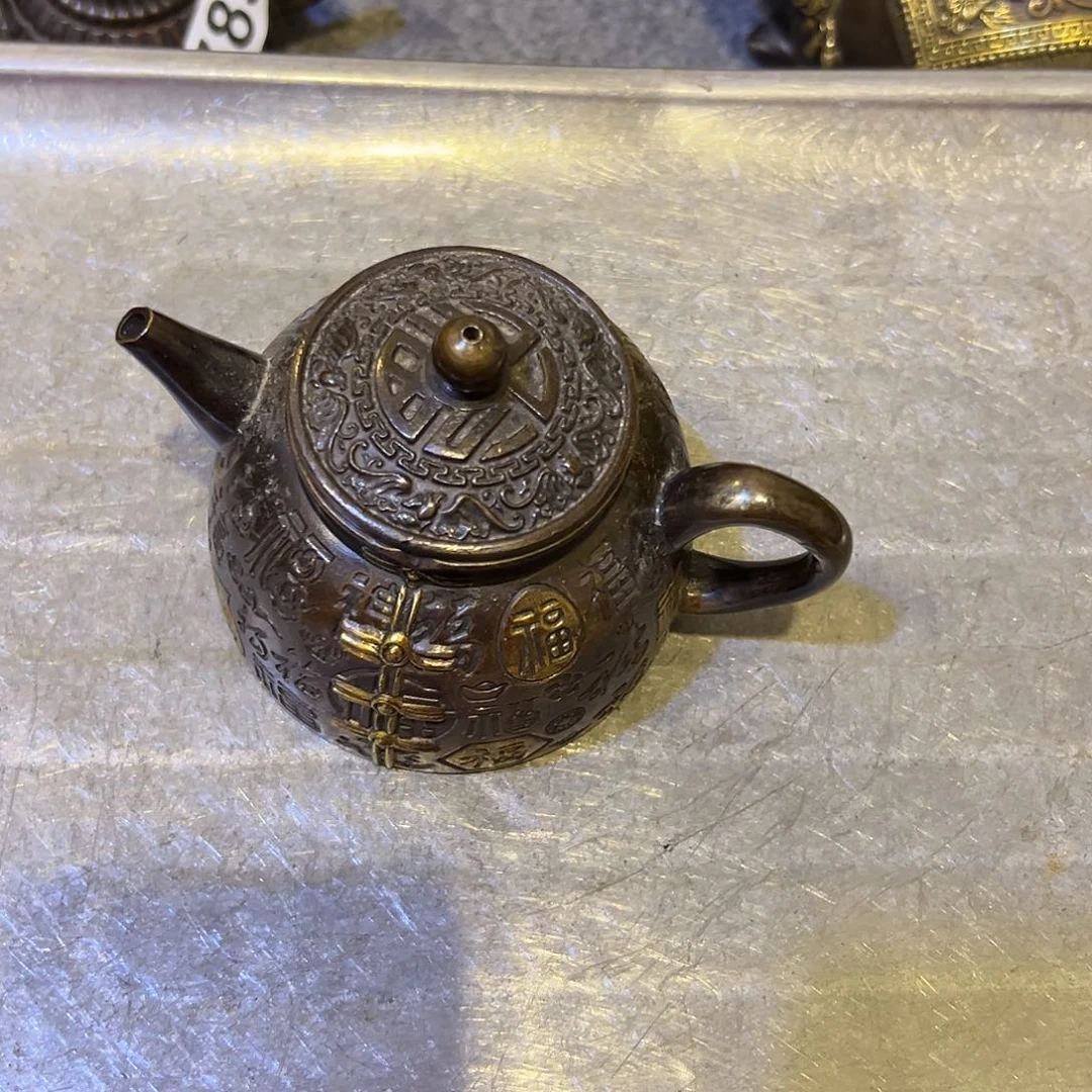 浑***A黄铜摆件，文房摆件