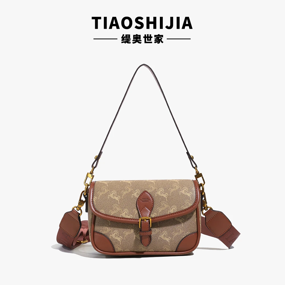 轻奢小众复古法棍腋下包包女2025新款今年流行洋气百搭单肩斜挎包