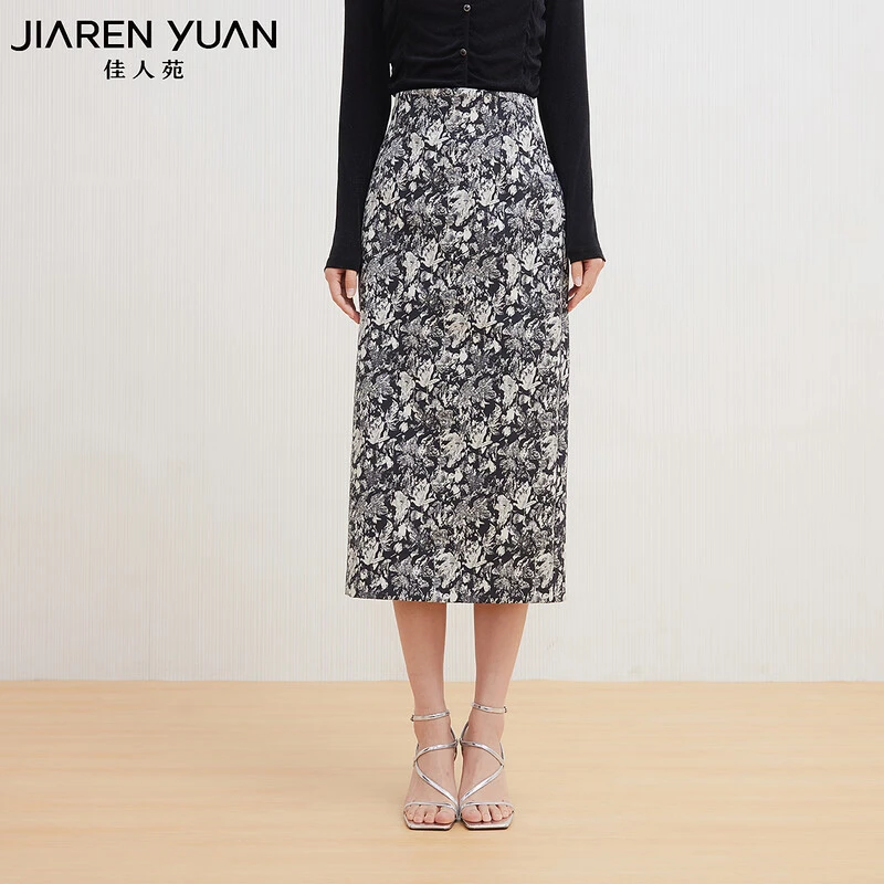 佳人苑半身裙女秋季新款J436321