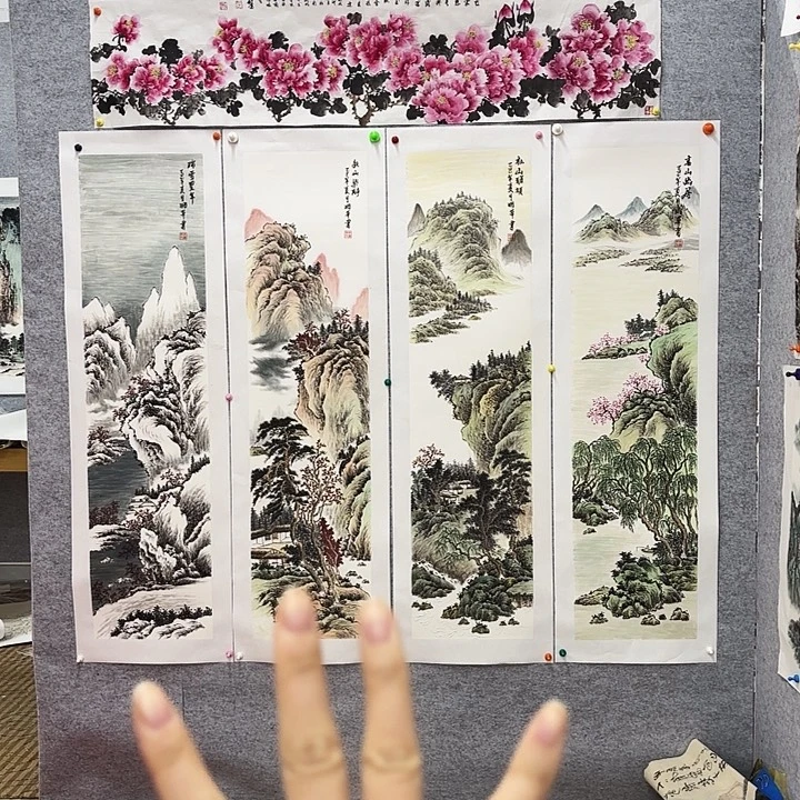 国画花鸟的翅膀和羽毛