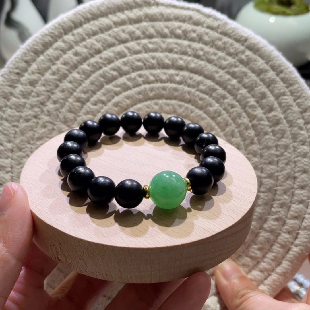 翡翠散珠天然缅a翡翠阳绿