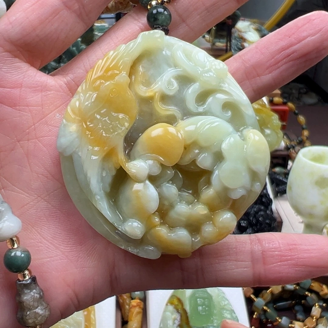 岫玉未镶嵌挂件挂件