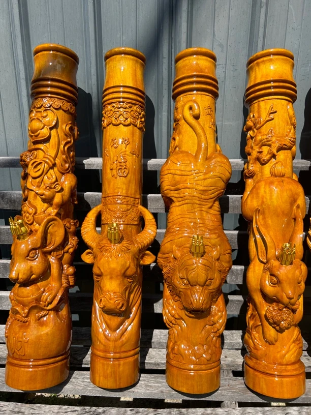 （改价链接）云贵川实木雕刻烟筒水烟筒