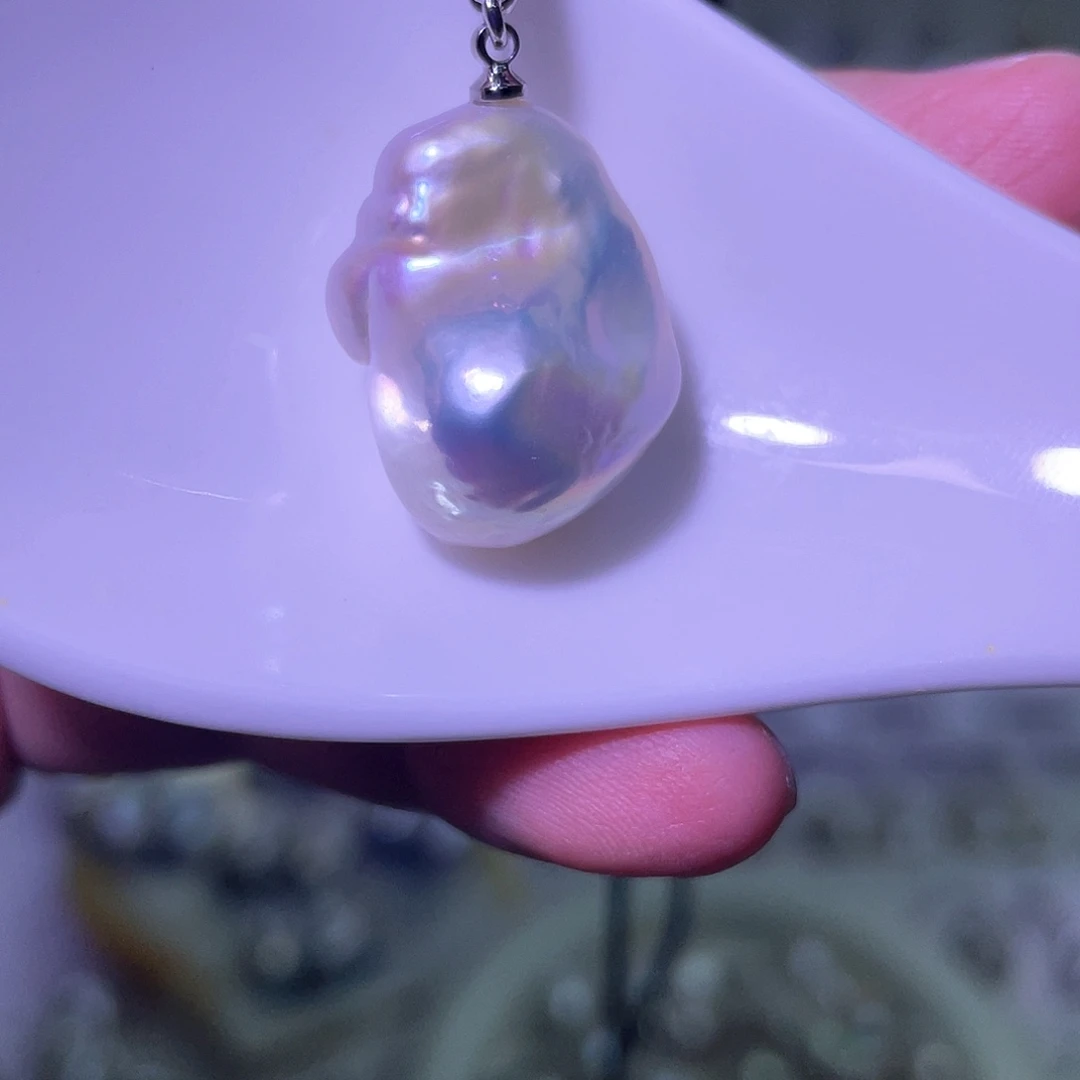 合金天然淡水珍珠吊坠淡水珍珠