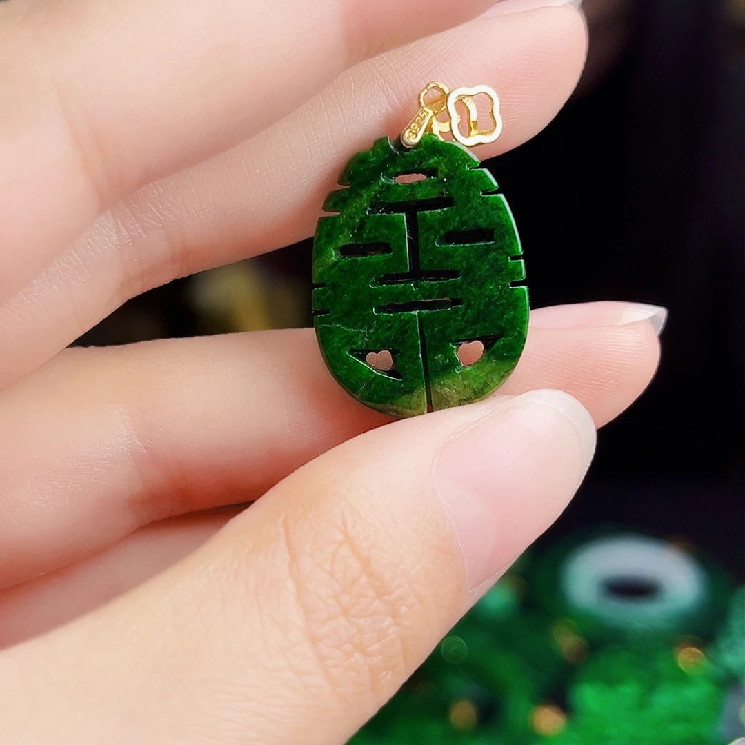 颈饰银S925镶嵌翡翠多样性