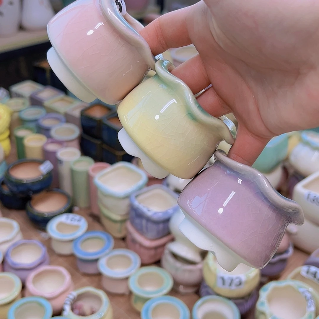 红陶陶瓷花盆当场满12包邮