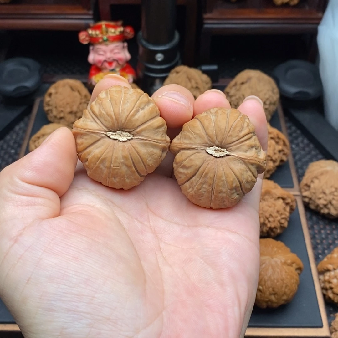 把件文玩核桃全品南瓜墩40边42肚