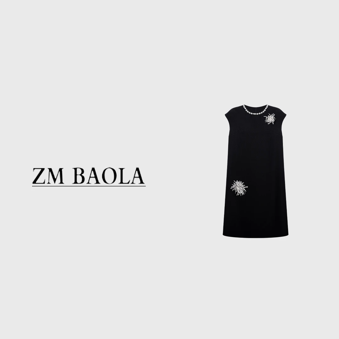 ZM BAOLA【满园】重工气质复古显瘦连衣裙BL3281-S2-WJ
