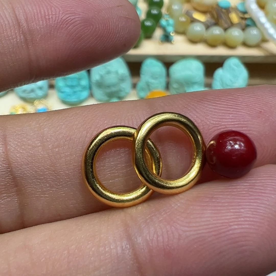 南红玛瑙银S925镀金镶嵌颈饰