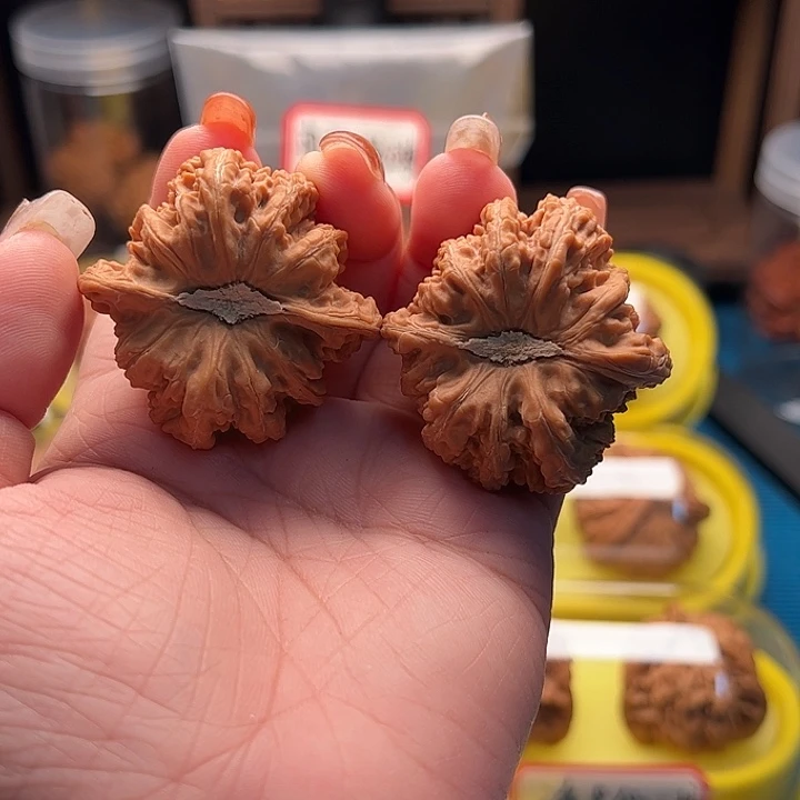 吊坠文玩核桃卡姿兰大眼睛红宝石 全品