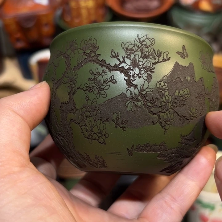 茶杯紫砂宜兴紫砂主人杯