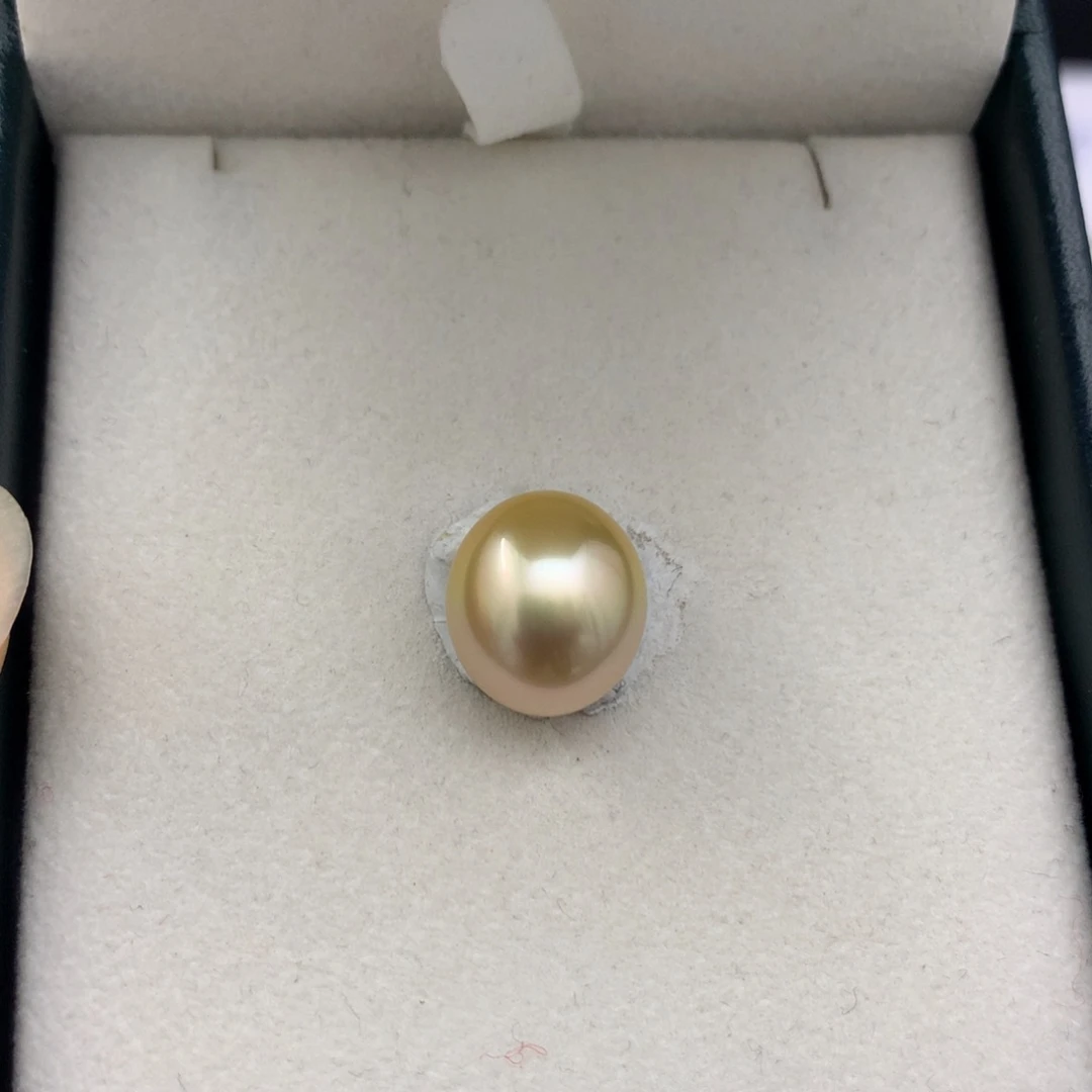 海水珍珠裸珠11.7mm金珠