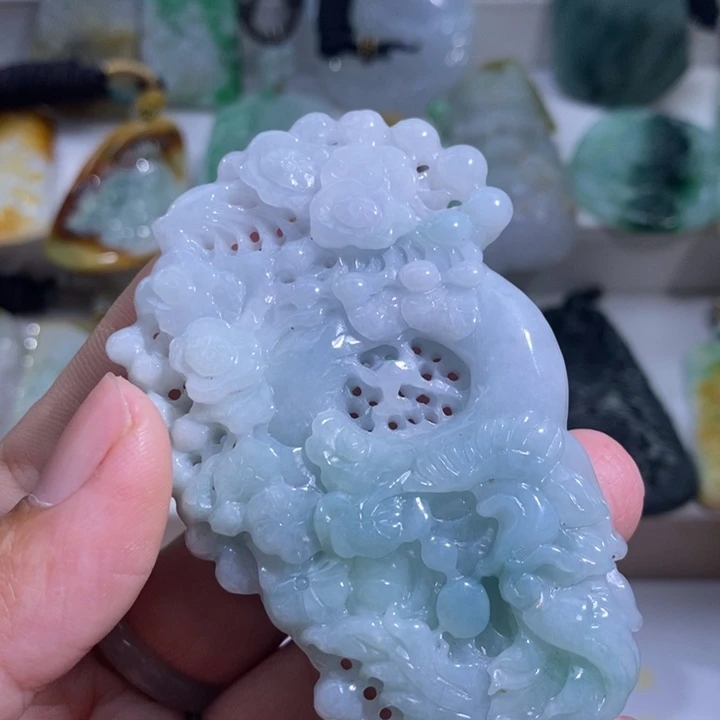 【闪购商品】颈饰未镶嵌翡翠喜上