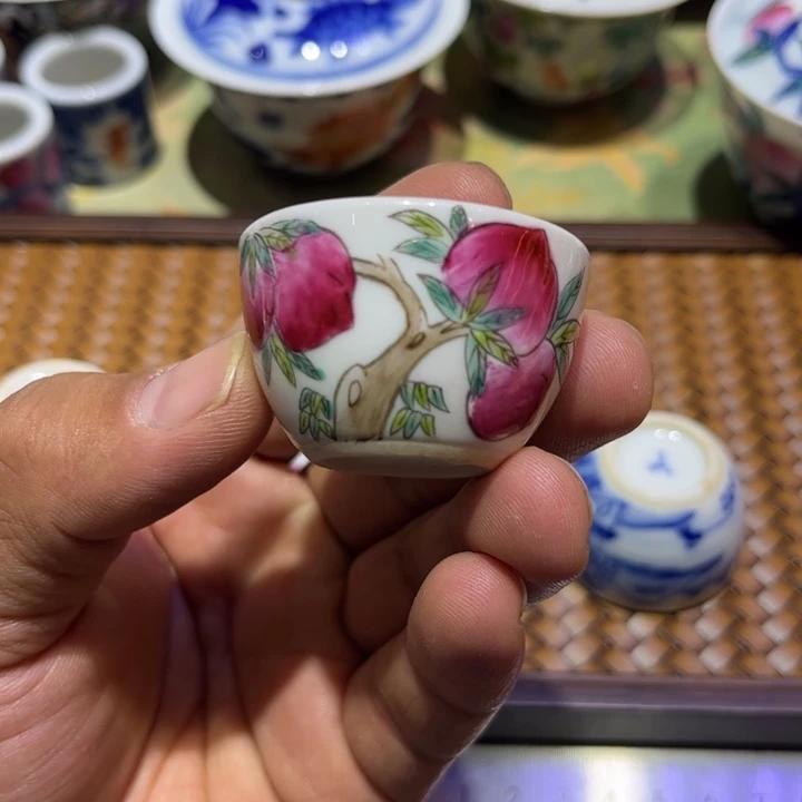 纯手绘精品盖碗杯