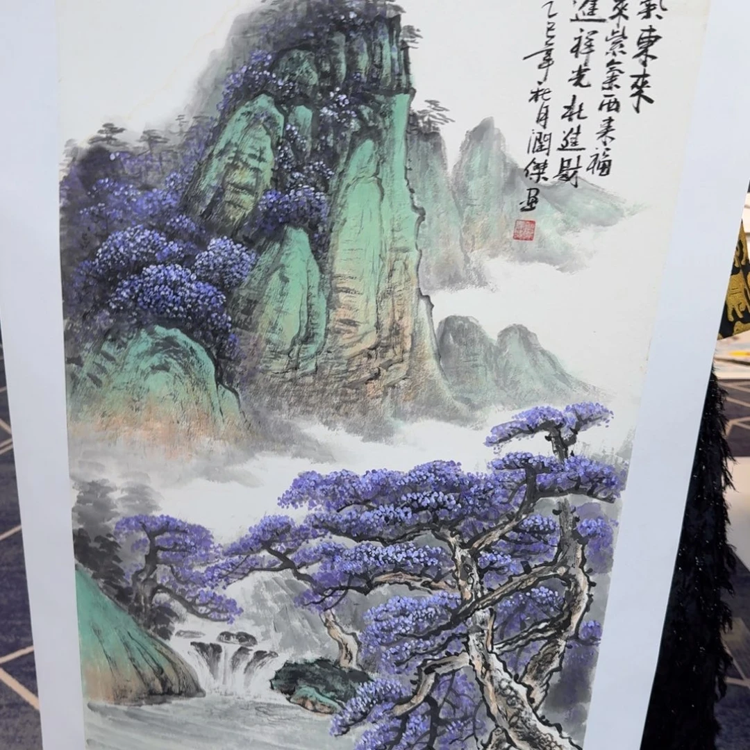 国画国画作品山水花鸟