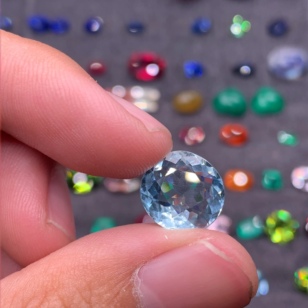 海蓝宝石裸石未镶嵌楚*卅5ct