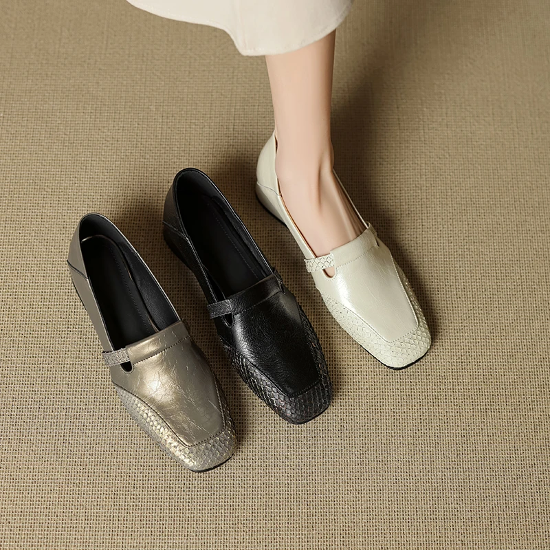 跟高3cm/34-39/百搭气质时尚粗跟休闲法式复古日常通勤洋气单鞋女