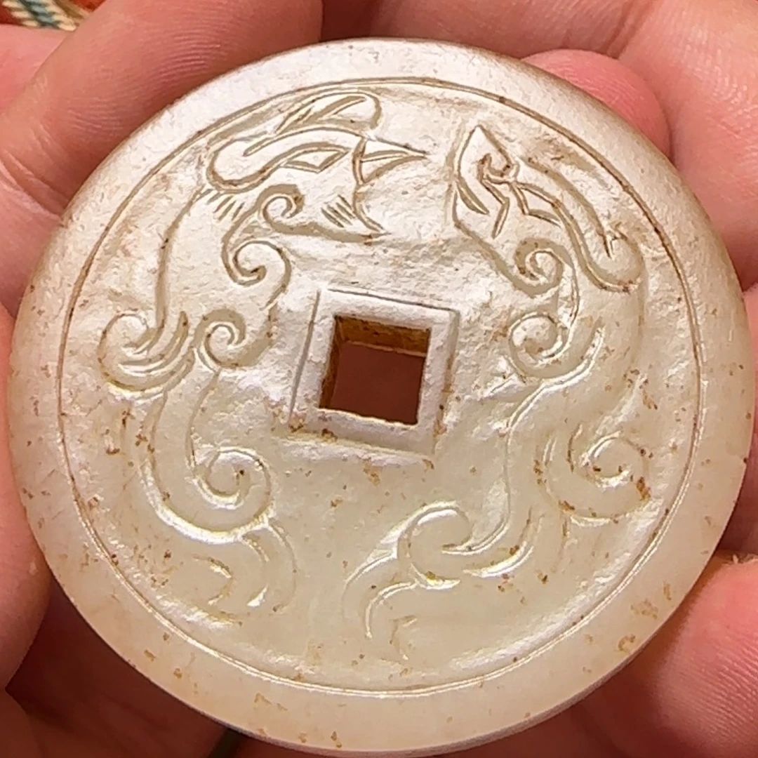 汁***~和田玉未镶嵌挂件