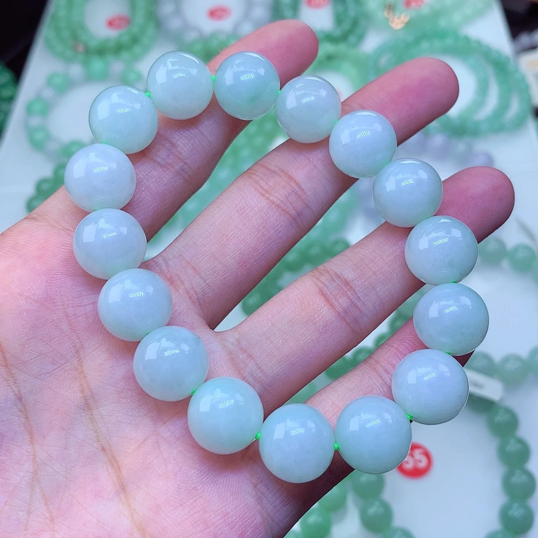 翡翠未镶嵌毛衣链卡13