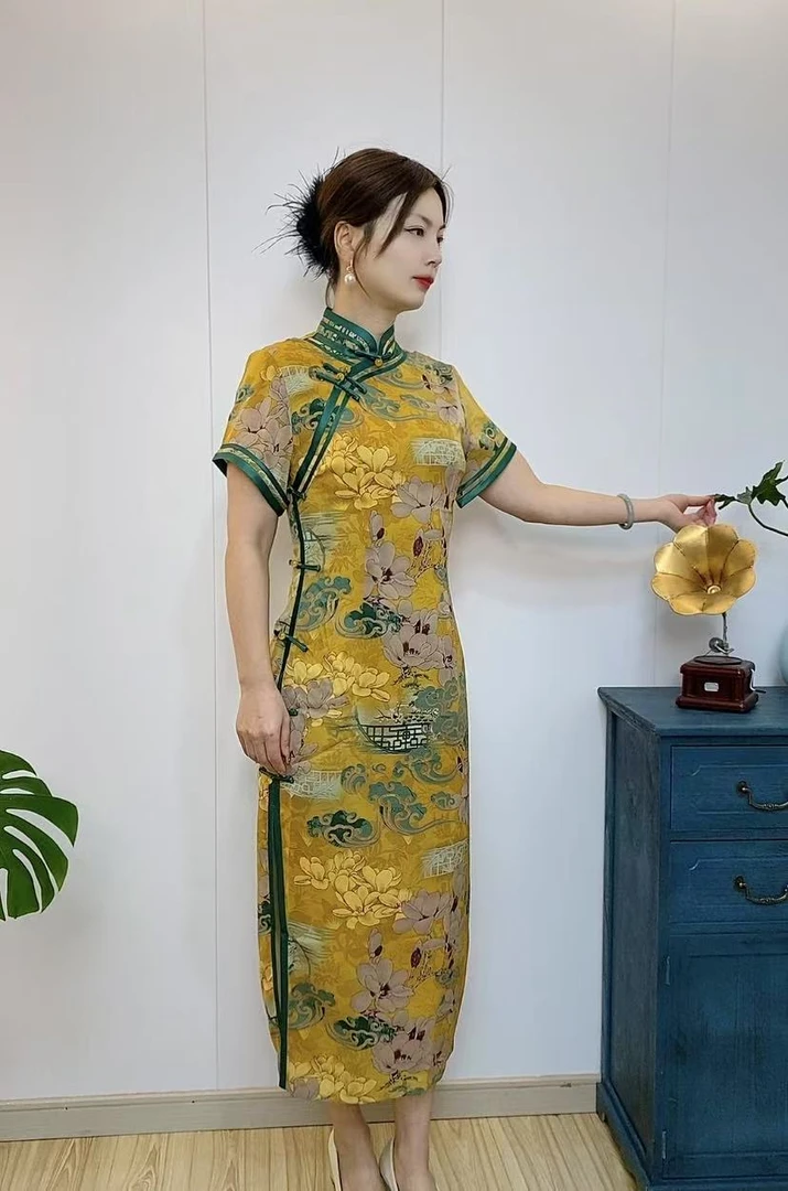 【2025宠粉国风】中国风高贵时尚气质优雅修身春夏旗袍A20