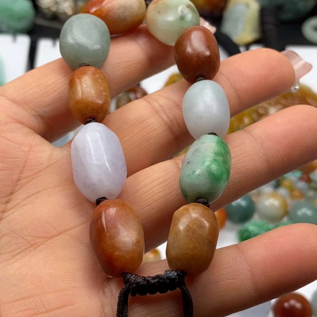 翡翠手链未镶嵌倚***雨