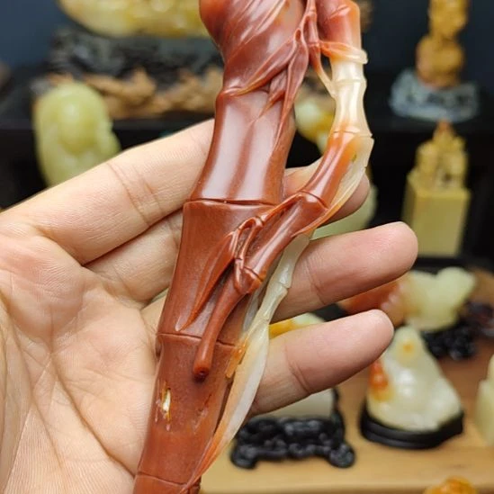 印石寿山石手把件手把件