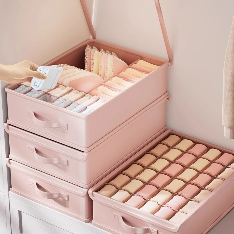 内衣收纳袋内裤袜子收纳盒家用衣柜抽屉式文胸三合一储物整理神器