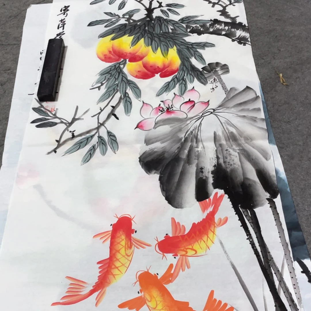 国画 国画作品画心一张