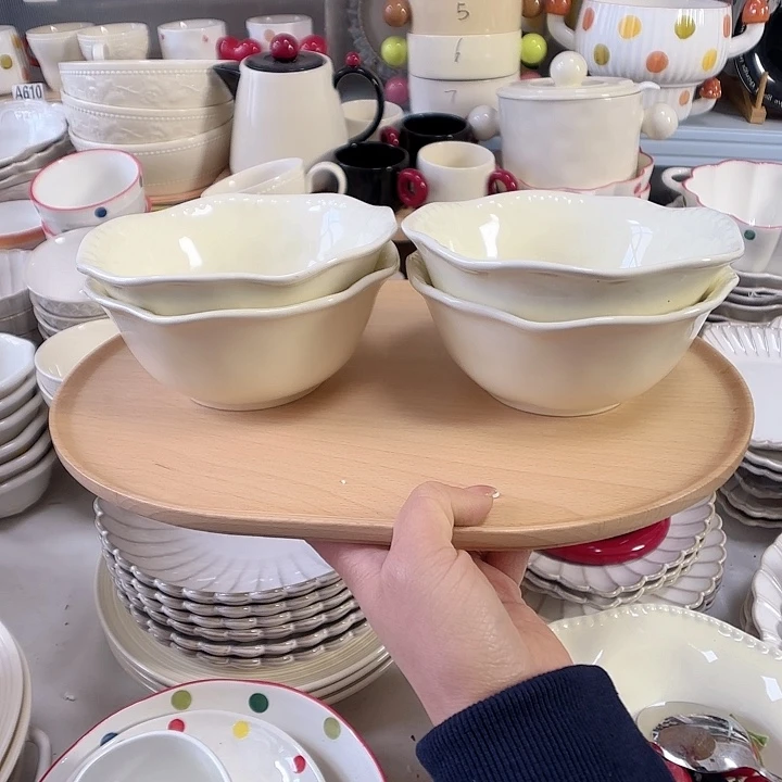 瓷片瑕疵特价陶瓷面碗