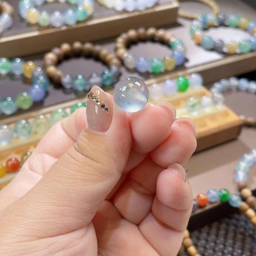 【闪购商品】未镶嵌手链翡翠特价 蓝钢飘花