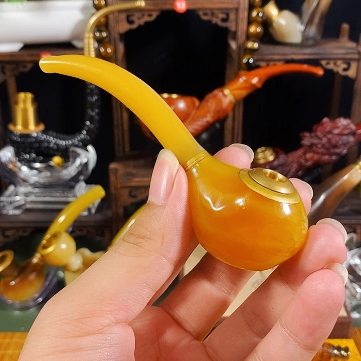 高端定制牛角手工斗