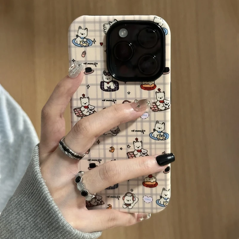 菲林二合一西高地适用于苹果16手机壳iphone15华为opop小米vivo