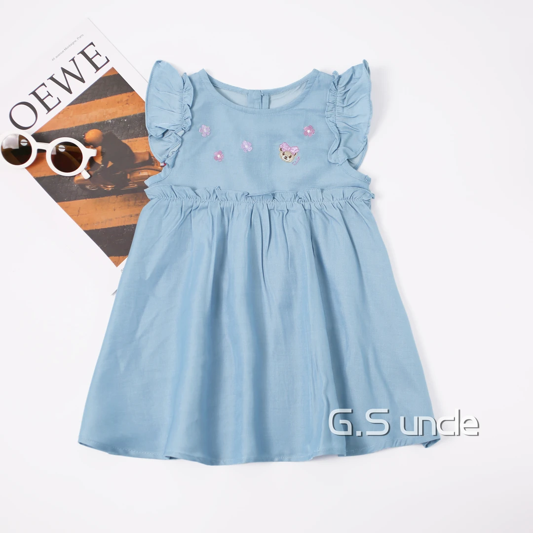 1【海盐季风】Z098女宝夏款连衣裙时尚可爱公主裙