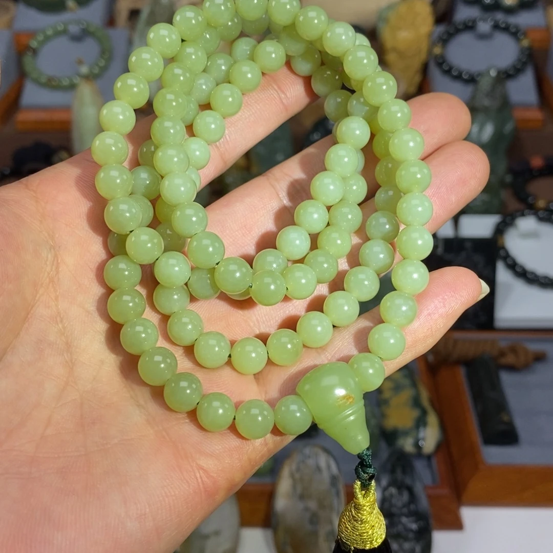 岫岩河磨玉（透闪石质玉）未镶嵌项链